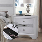 ACME 25773 Naima Nightstand, White