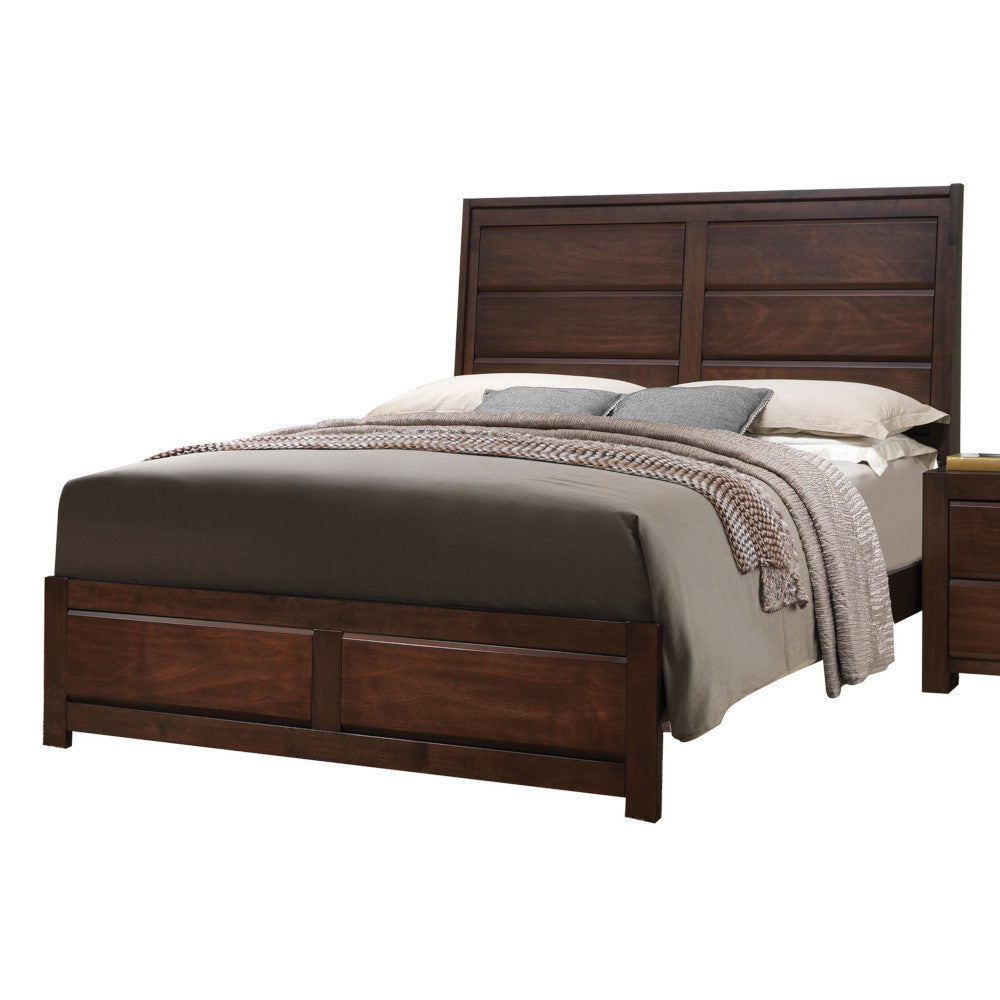 ACME 25787EK Oberreit Eastern King Bed, Walnut (1Set/2Ctn)