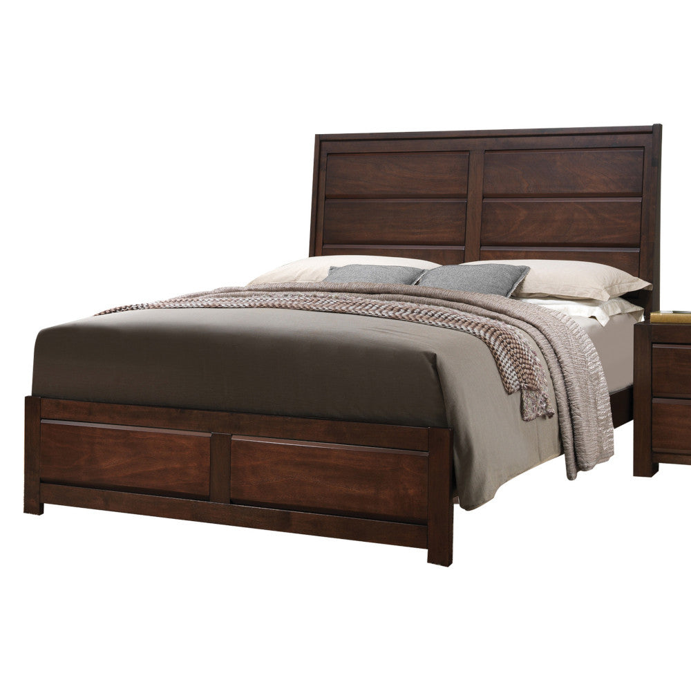 ACME 25790Q Oberreit Queen Bed, Walnut (1Set/2Ctn)