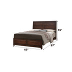 ACME 25790Q Oberreit Queen Bed, Walnut (1Set/2Ctn)