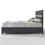 ACME 25897EK Naima Eastern King Bed with Storage, Black (1Set/3Ctn)