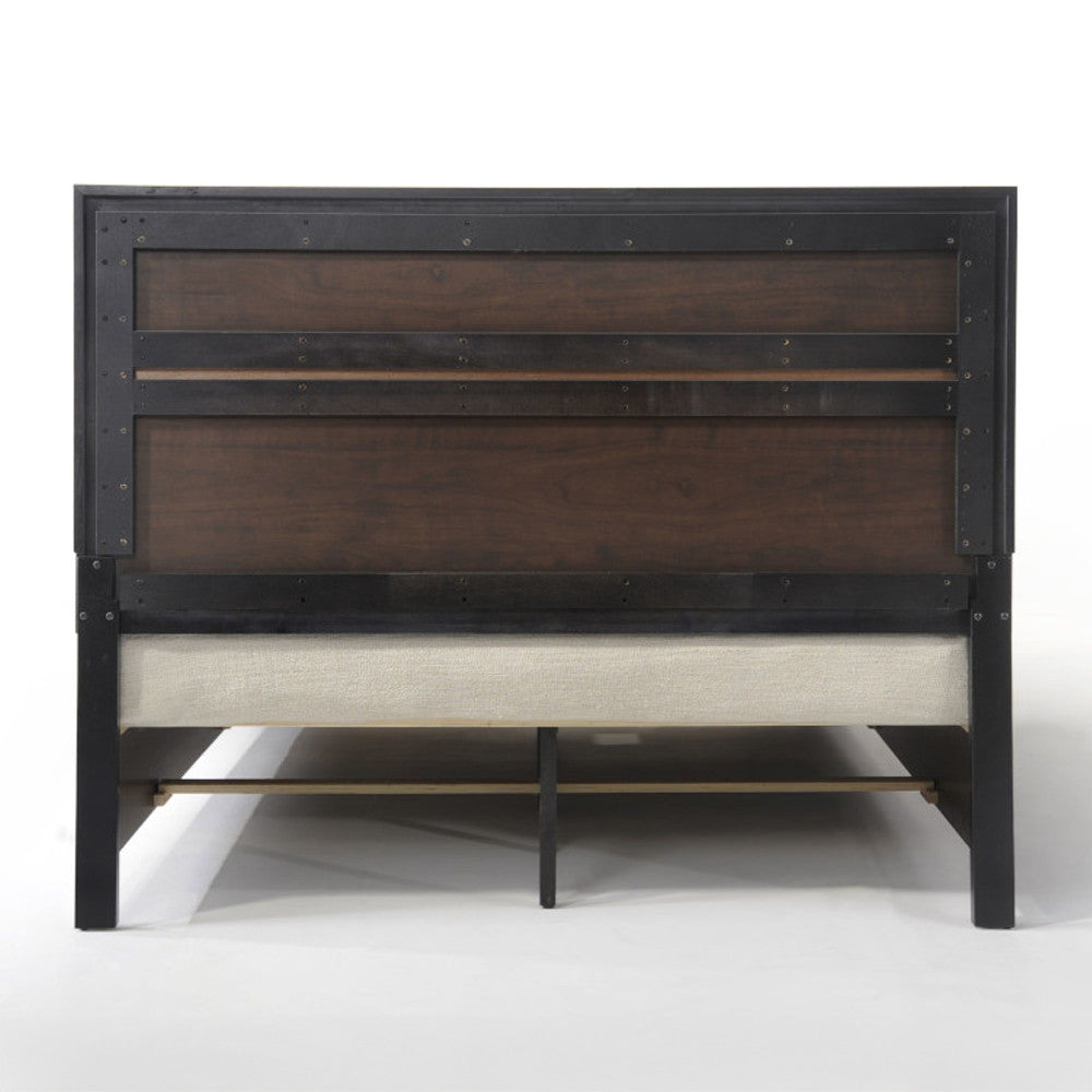 ACME 25897EK Naima Eastern King Bed with Storage, Black (1Set/3Ctn)