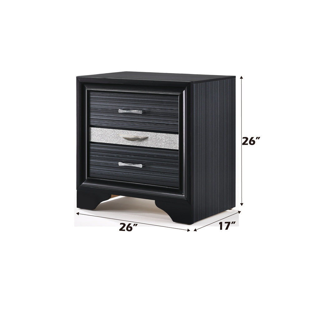 ACME 25903 Naima Nightstand, Black