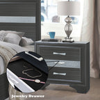 ACME 25903 Naima Nightstand, Black