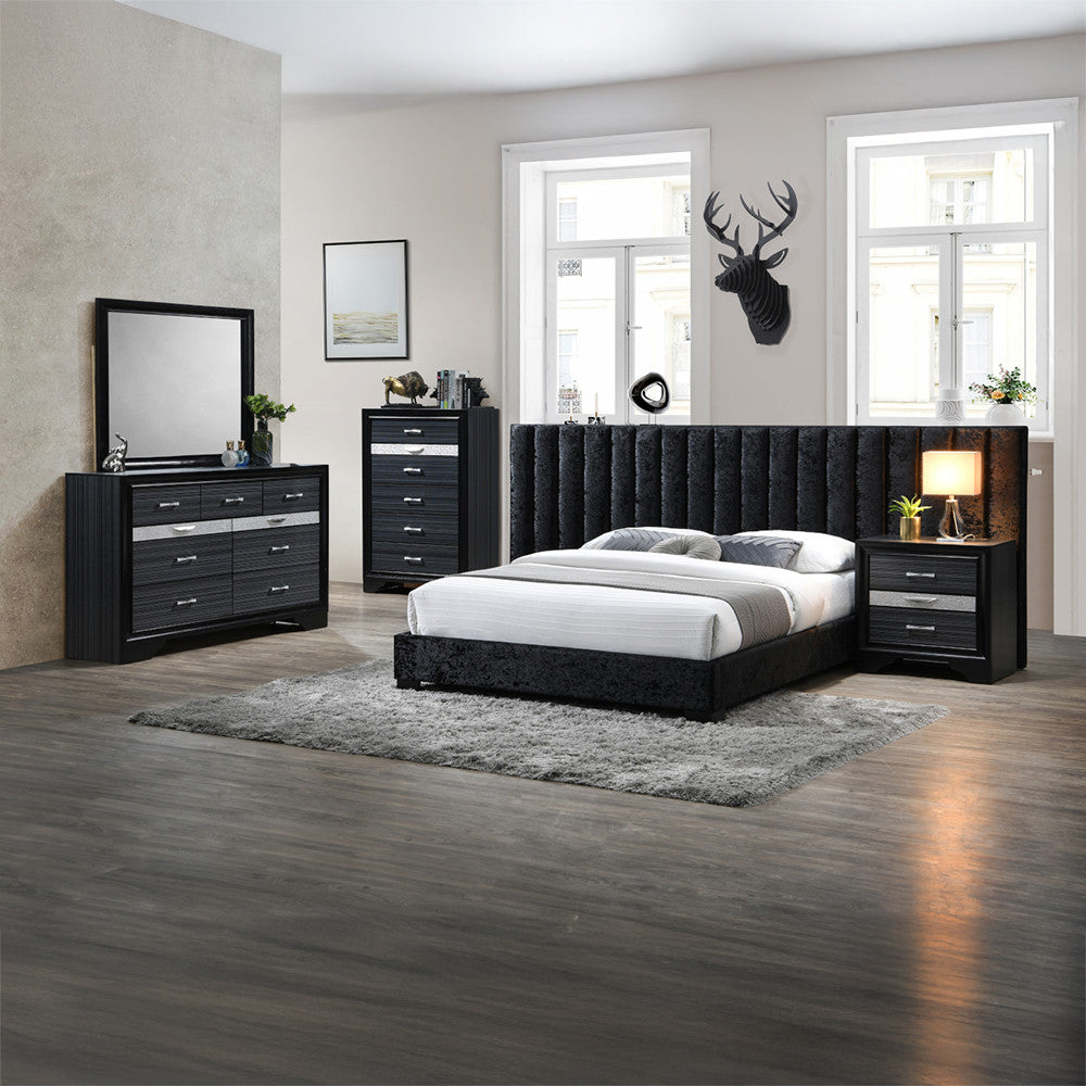 ACME 25903 Naima Nightstand, Black