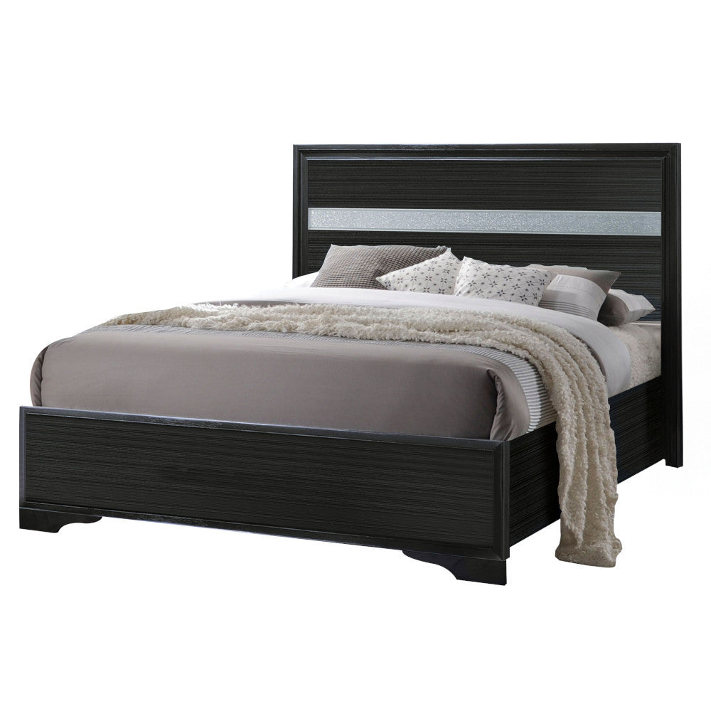 ACME 25910T Naima Twin Bed (No Storage), Black (1Set/2Ctn)