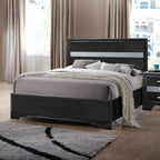 ACME 25910T Naima Twin Bed (No Storage), Black (1Set/2Ctn)