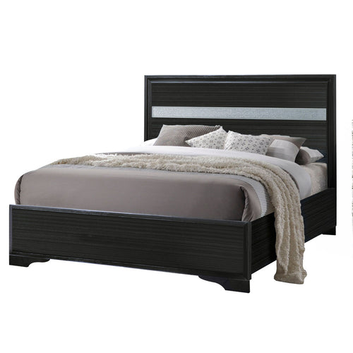 ACME 25915F Naima Full Bed (No Storage), Black (1Set/2Ctn)