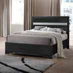ACME 25915F Naima Full Bed (No Storage), Black (1Set/2Ctn)