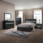 ACME 25915F Naima Full Bed (No Storage), Black (1Set/2Ctn)
