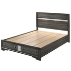 ACME 25967EK Naima Queen Bed with Storage, Black (1Set/3Ctn)