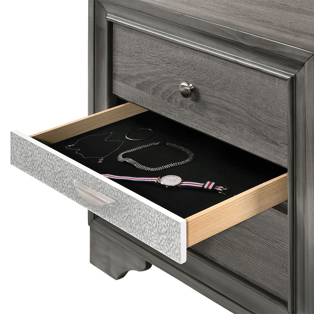ACME 25973 Naima Nightstand, Black