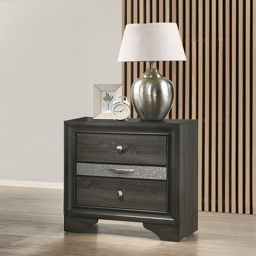 ACME 25973 Naima Nightstand, Black