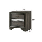ACME 25973 Naima Nightstand, Black