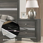 ACME 25973 Naima Nightstand, Black
