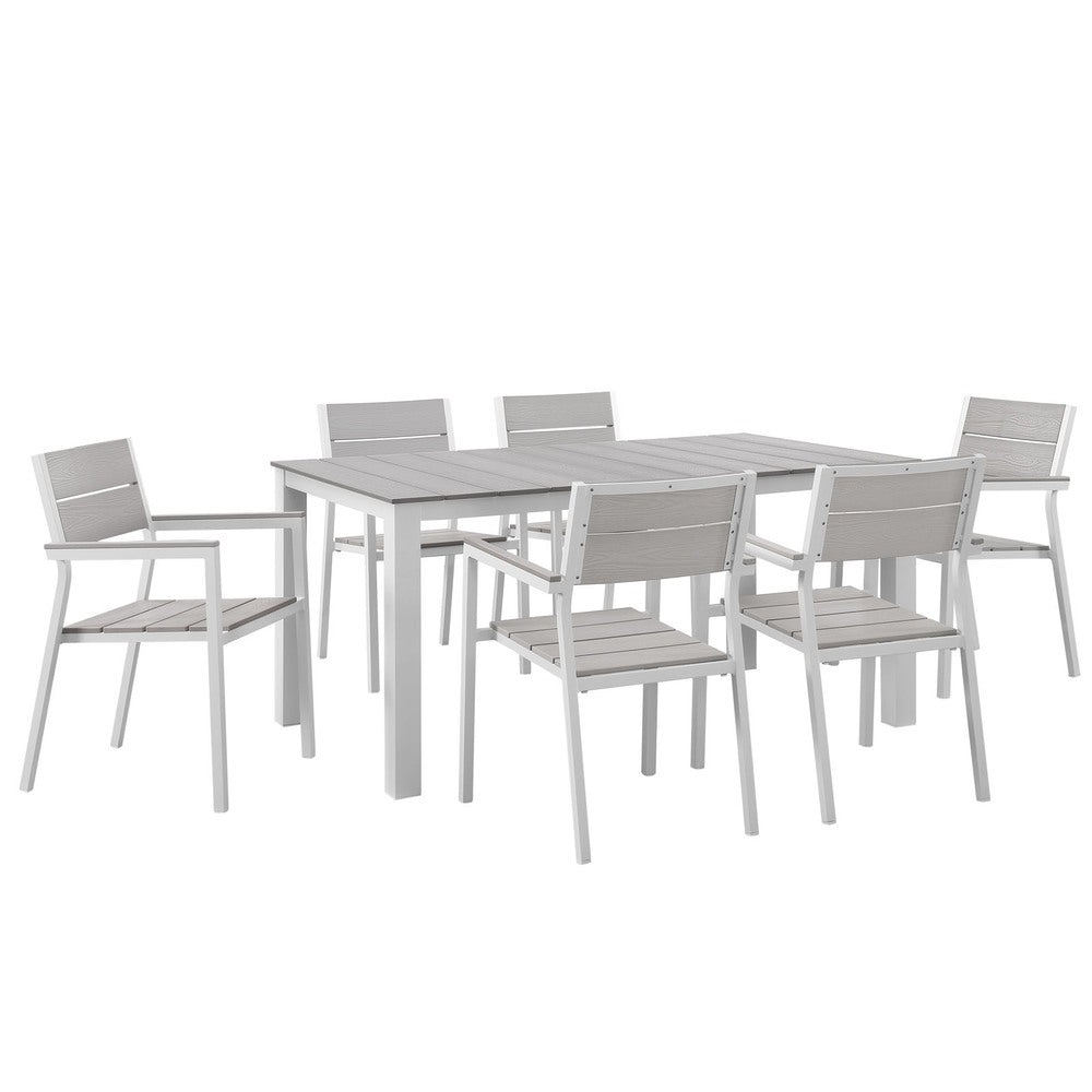 Modway EEI-1749 Maine 7 Piece Outdoor Patio Dining Set
