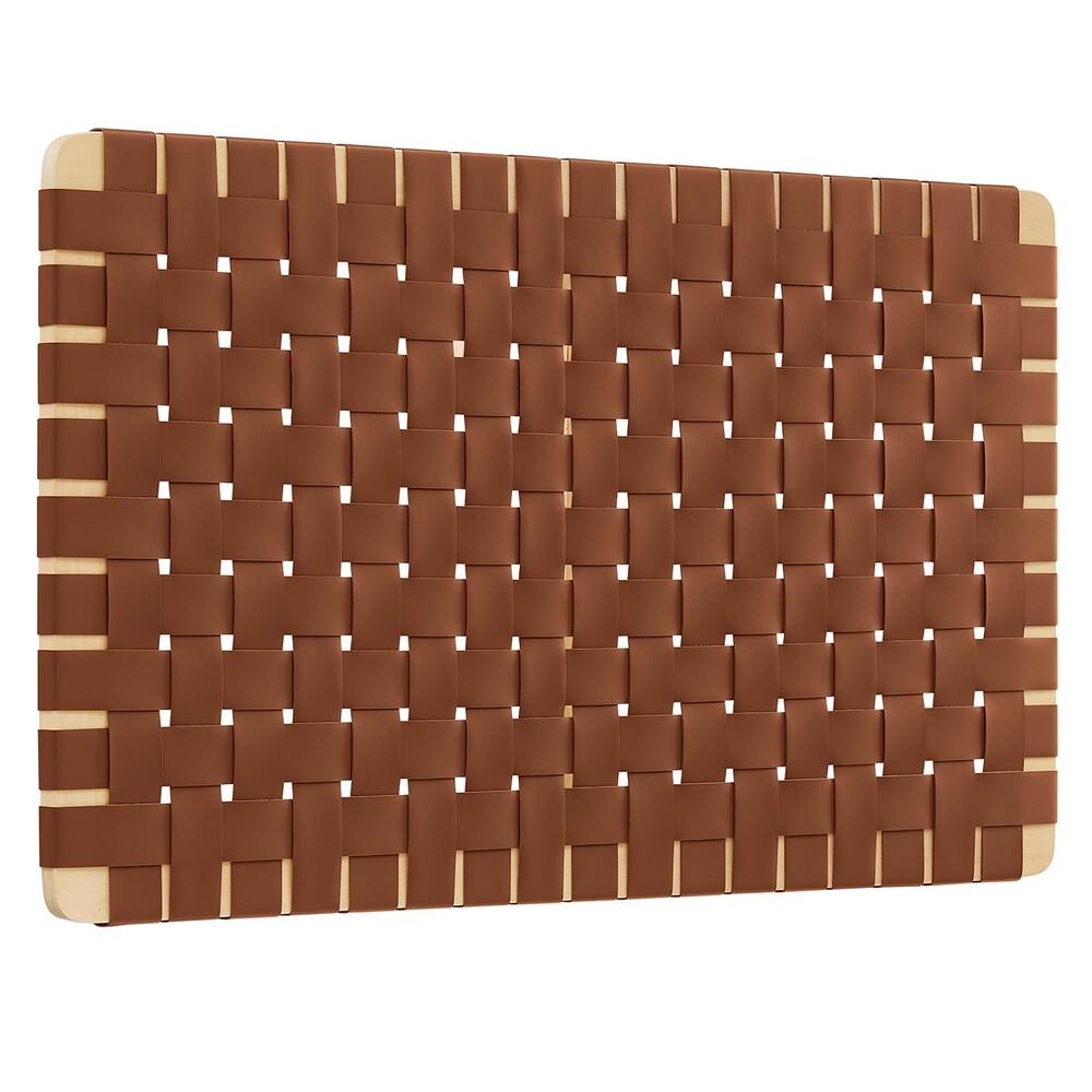 Modway MOD-7120 Sparta Weave Wall-Mount Vegan Leather Twin Headboard