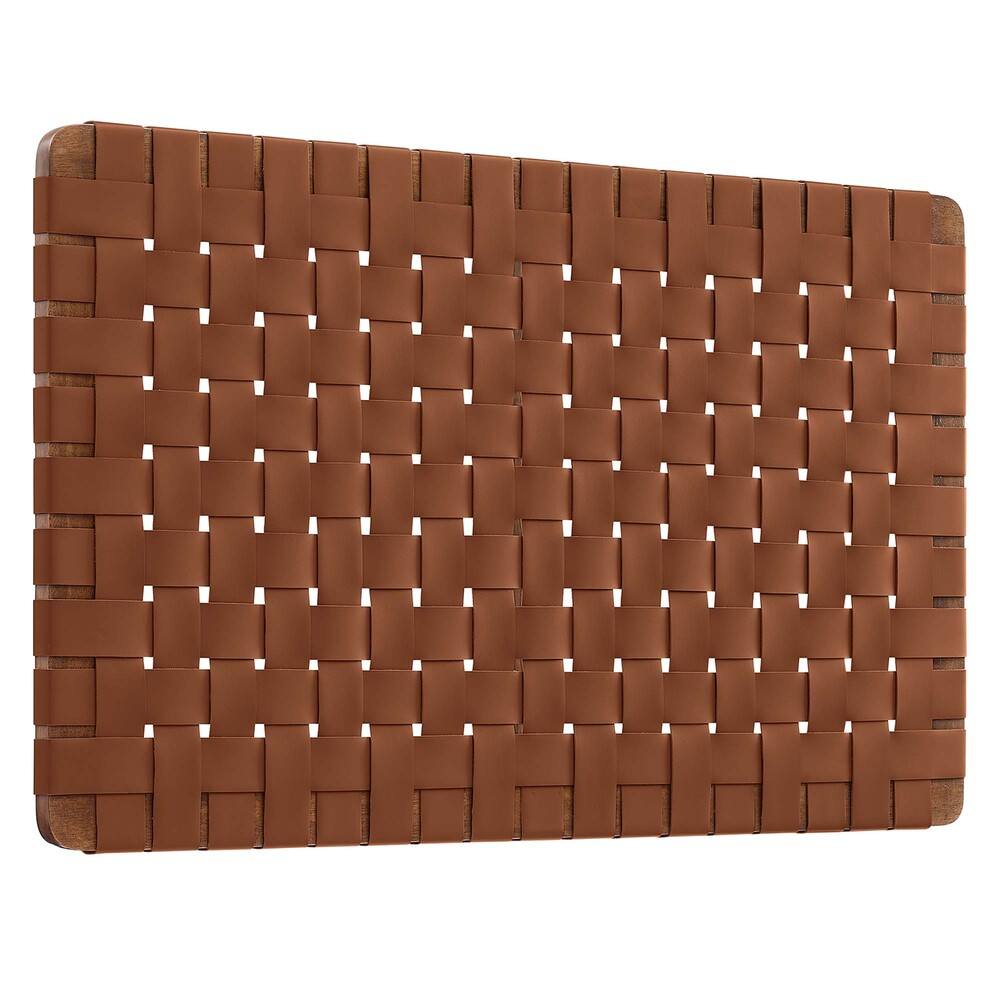 Modway MOD-7120 Sparta Weave Wall-Mount Vegan Leather Twin Headboard