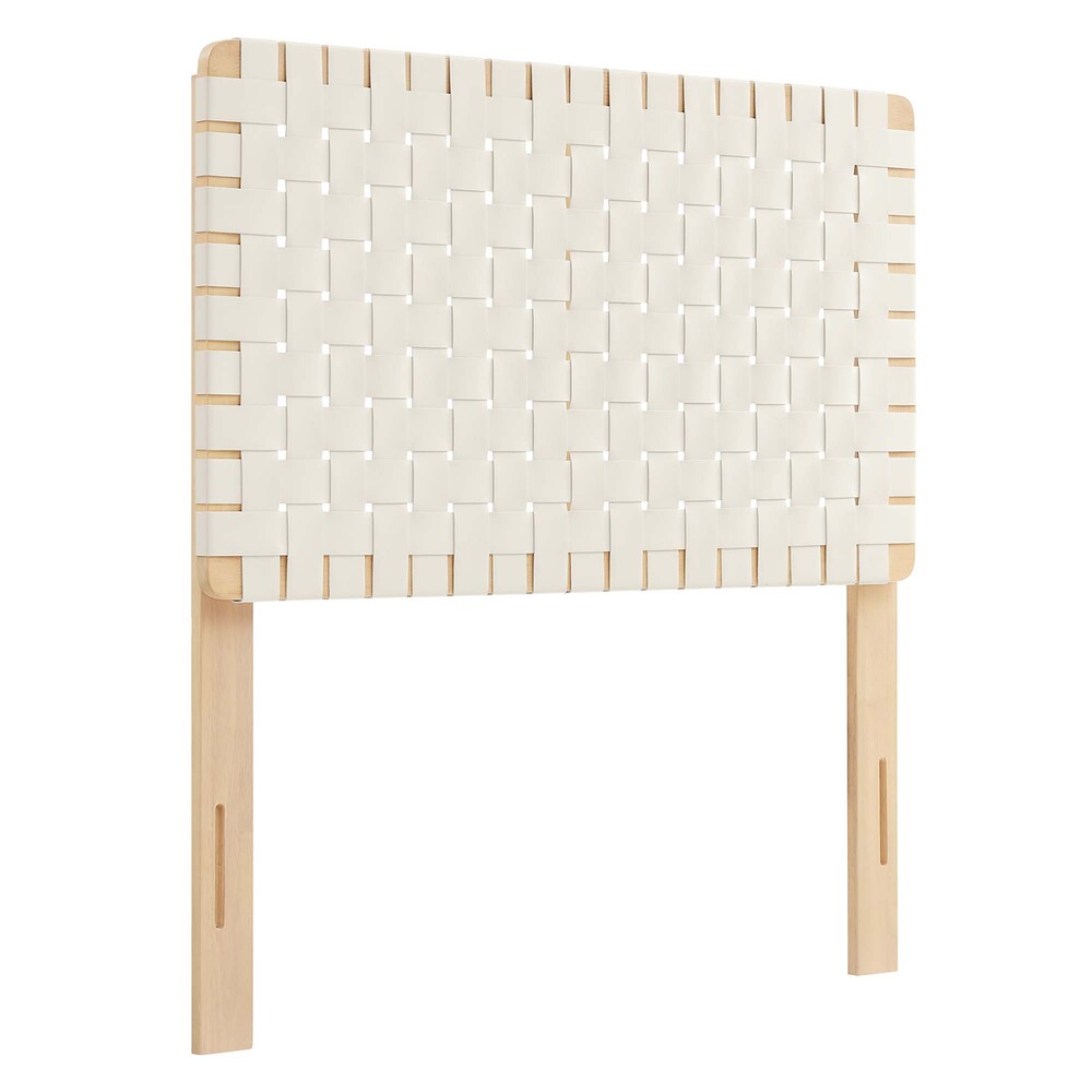 Modway MOD-7121 Sparta Weave Vegan Leather Twin Headboard
