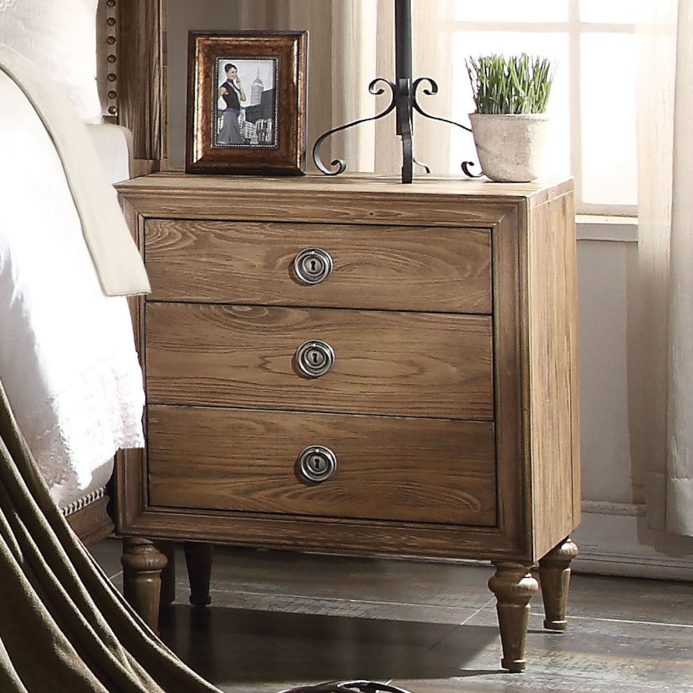 ACME 26093 Inverness Nightstand, Reclaimed Oak