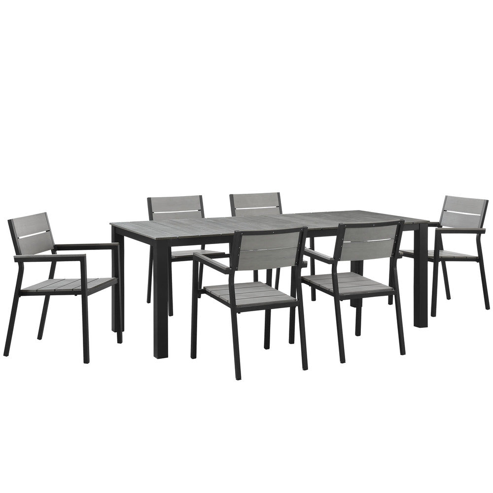 Modway EEI-1751 Maine 7 Piece Outdoor Patio Dining Set