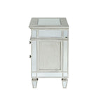 ACME 26153 Varian Nightstand, Mirrored