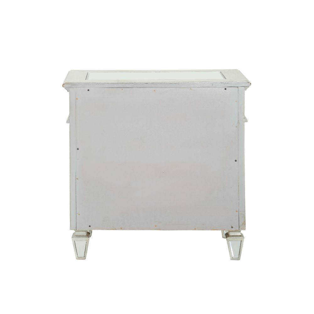 ACME 26153 Varian Nightstand, Mirrored