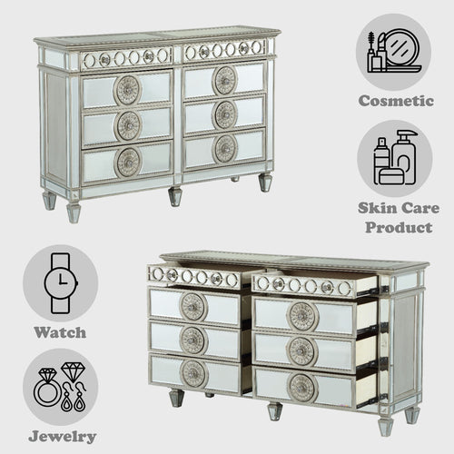 ACME 26155 Varian Dresser, Mirrored