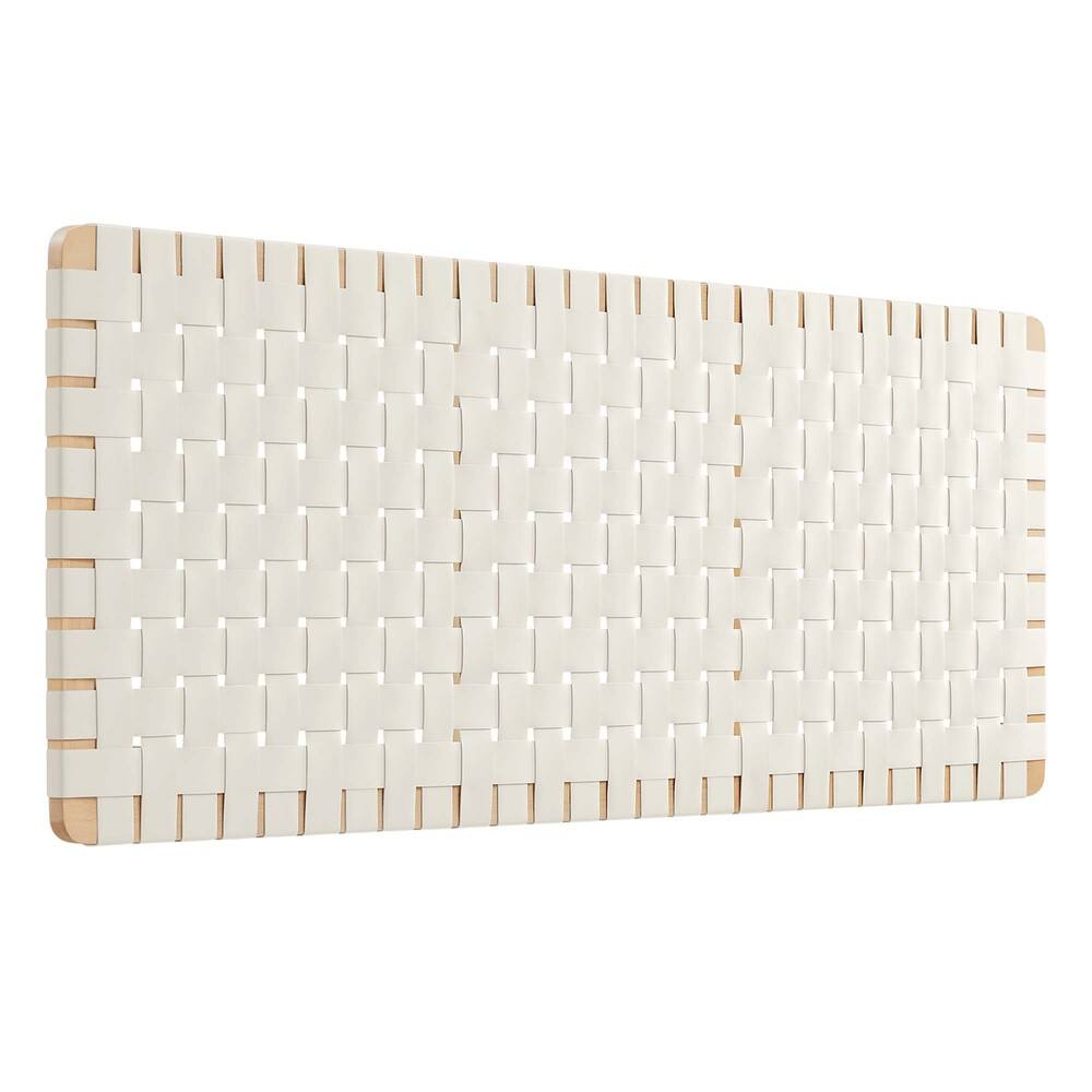 Modway MOD-7124 Sparta Weave Wall-Mount Vegan Leather Queen Headboard
