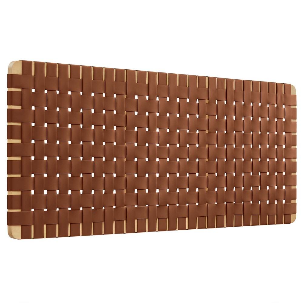 Modway MOD-7124 Sparta Weave Wall-Mount Vegan Leather Queen Headboard