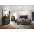 ACME 26257EK Carine II Eastern King Bed, Fabric & Gray (1Set/2Ctn)