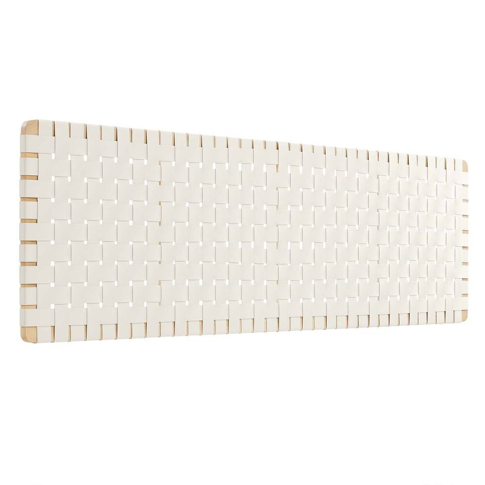 Modway MOD-7126 Sparta Weave Wall-Mount Vegan Leather King Headboard