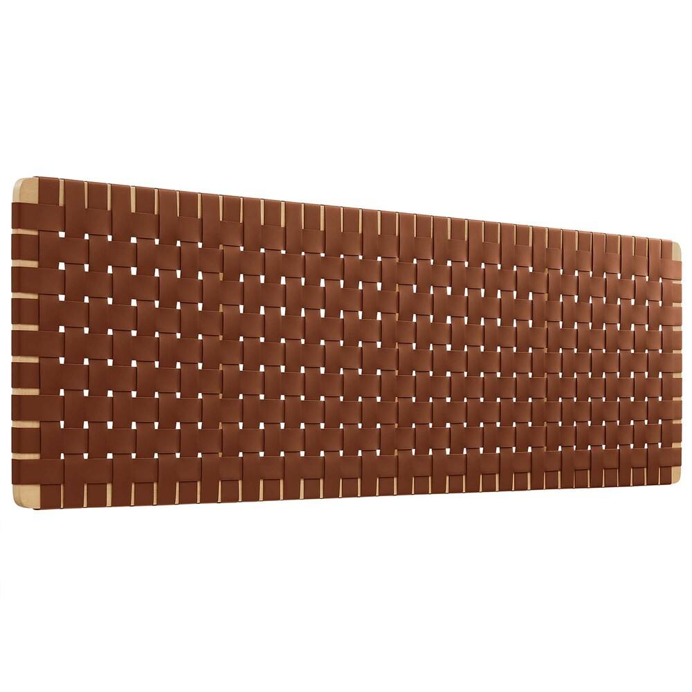 Modway MOD-7126 Sparta Weave Wall-Mount Vegan Leather King Headboard