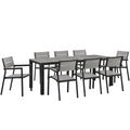 Modway EEI-1753 Maine 9 Piece Outdoor Patio Dining Set