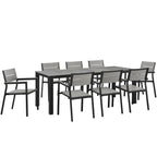 Modway EEI-1753 Maine 9 Piece Outdoor Patio Dining Set