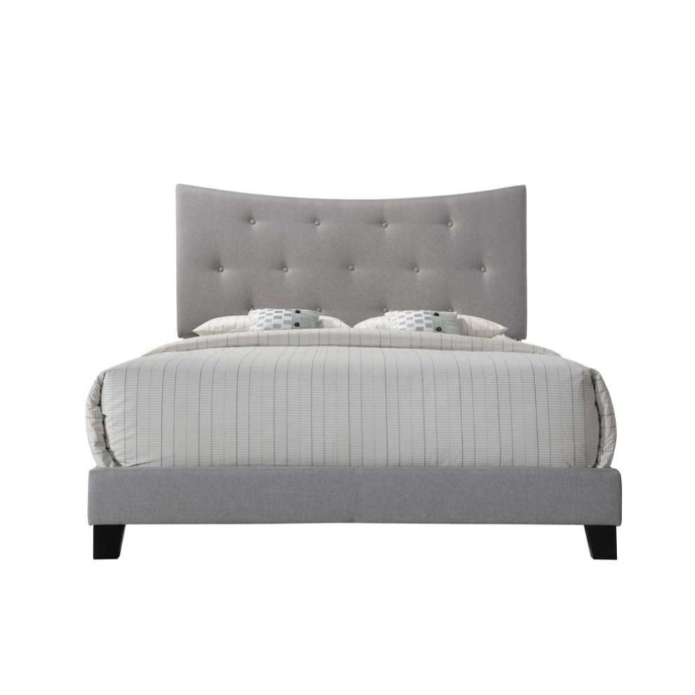 ACME 26360Q Venacha Queen Bed, Gray Fabric