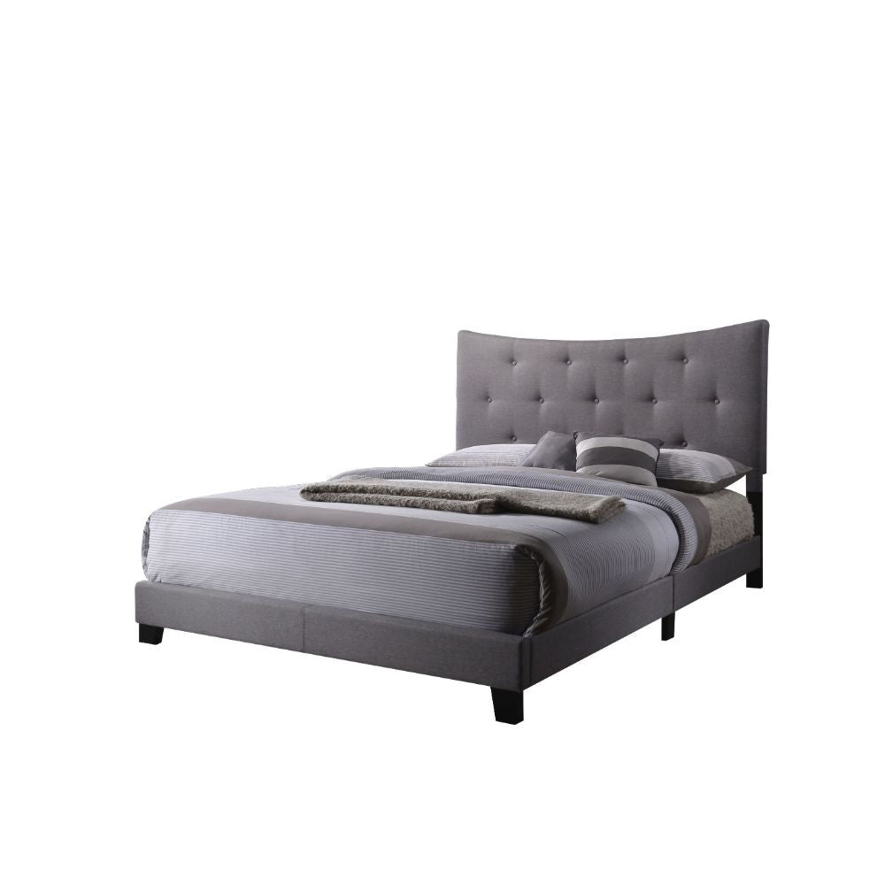 ACME 26360Q Venacha Queen Bed, Gray Fabric
