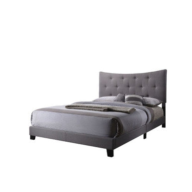 ACME 26360Q Venacha Queen Bed, Gray Fabric