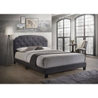 ACME 26370Q Tradilla Queen Bed, Gray Fabric
