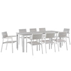 Modway EEI-1753 Maine 9 Piece Outdoor Patio Dining Set