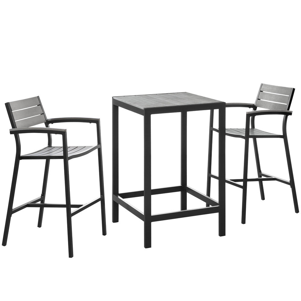 Modway EEI-1754 Maine 3 Piece Outdoor Patio Dining Set