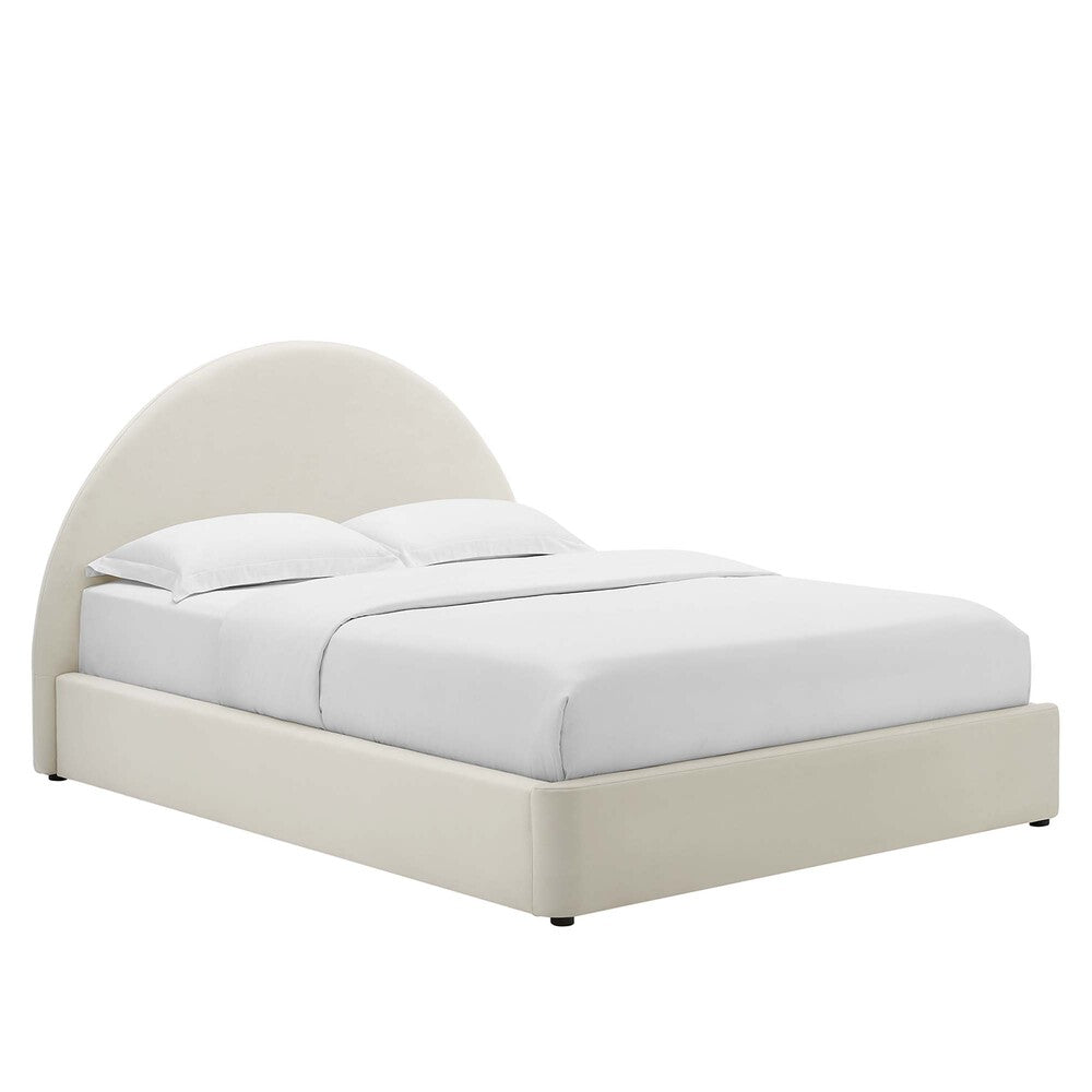 Modway MOD-7135 Resort Performance Velvet Arched Round King Platform Bed