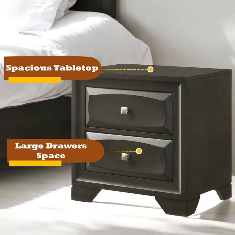 ACME 26543 Soteris Nightstand, Antique Gray