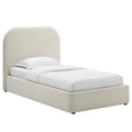 Modway MOD-7136 Keynote Upholstered Fabric Curved Twin Platform Bed