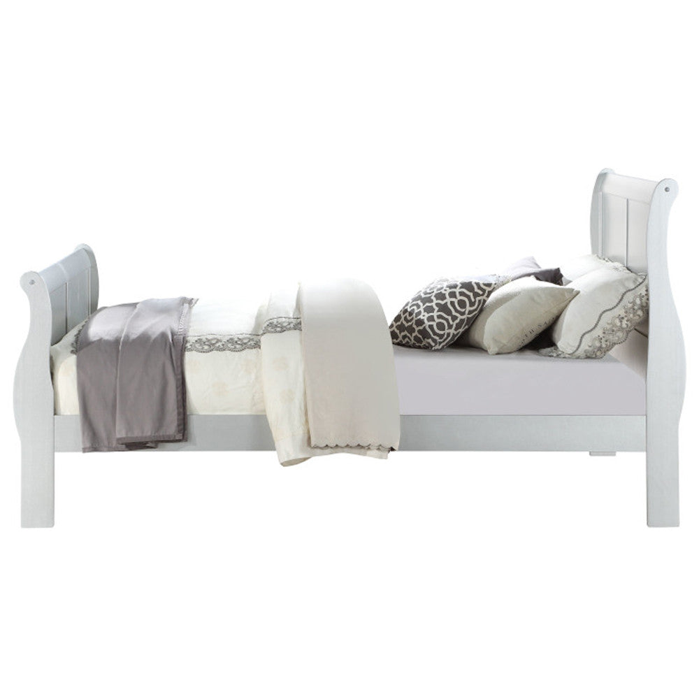 ACME 26697EK Louis Philippe III Eastern King Bed, Platinum (1Set/2Ctn)