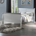 ACME 26697EK Louis Philippe III Eastern King Bed, Platinum (1Set/2Ctn)