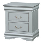 ACME 26703 Louis Philippe III Nightstand, Platinum