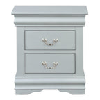 ACME 26703 Louis Philippe III Nightstand, Platinum