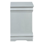 ACME 26703 Louis Philippe III Nightstand, Platinum