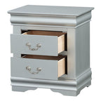 ACME 26703 Louis Philippe III Nightstand, Platinum